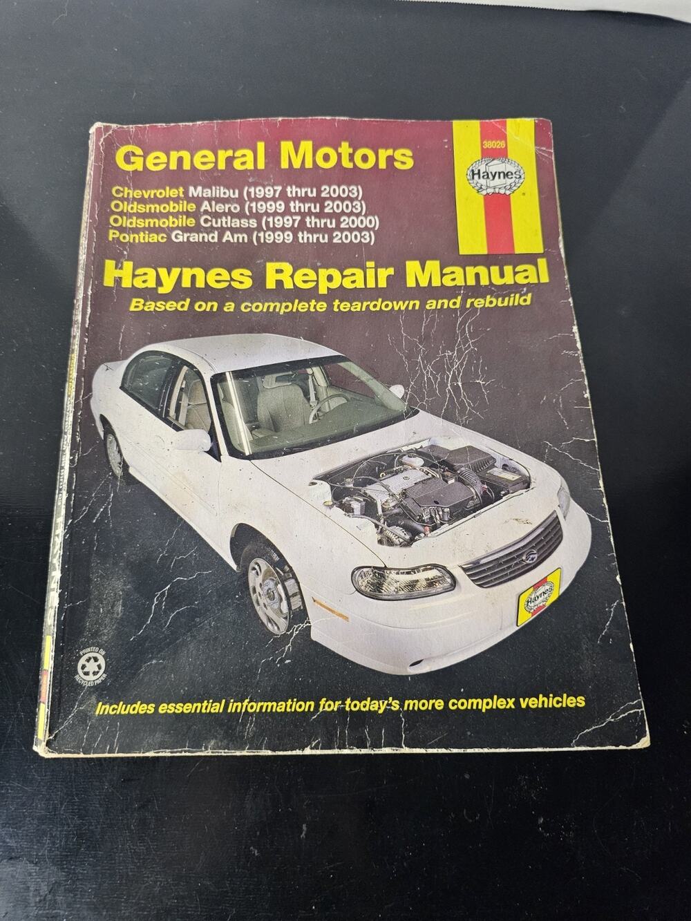 Haynes 38026 General Motors Malibu Alero Cutlass Grand Am Repair Manual